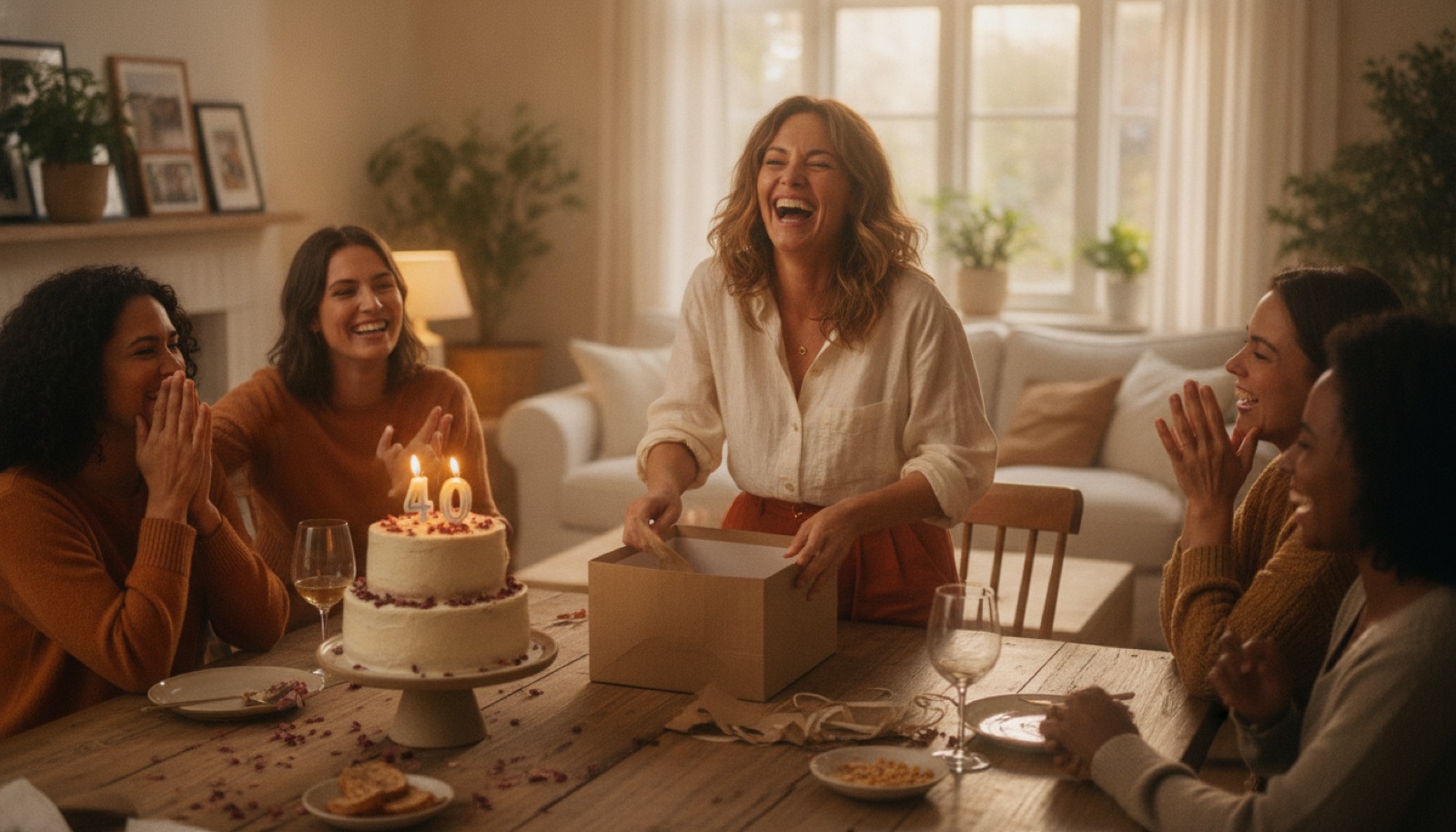Geschenk-Moment: Geschenke zum 40. Geburtstag für Frauen