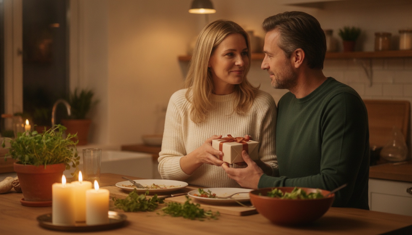 Geschenk-Moment: Ehemann