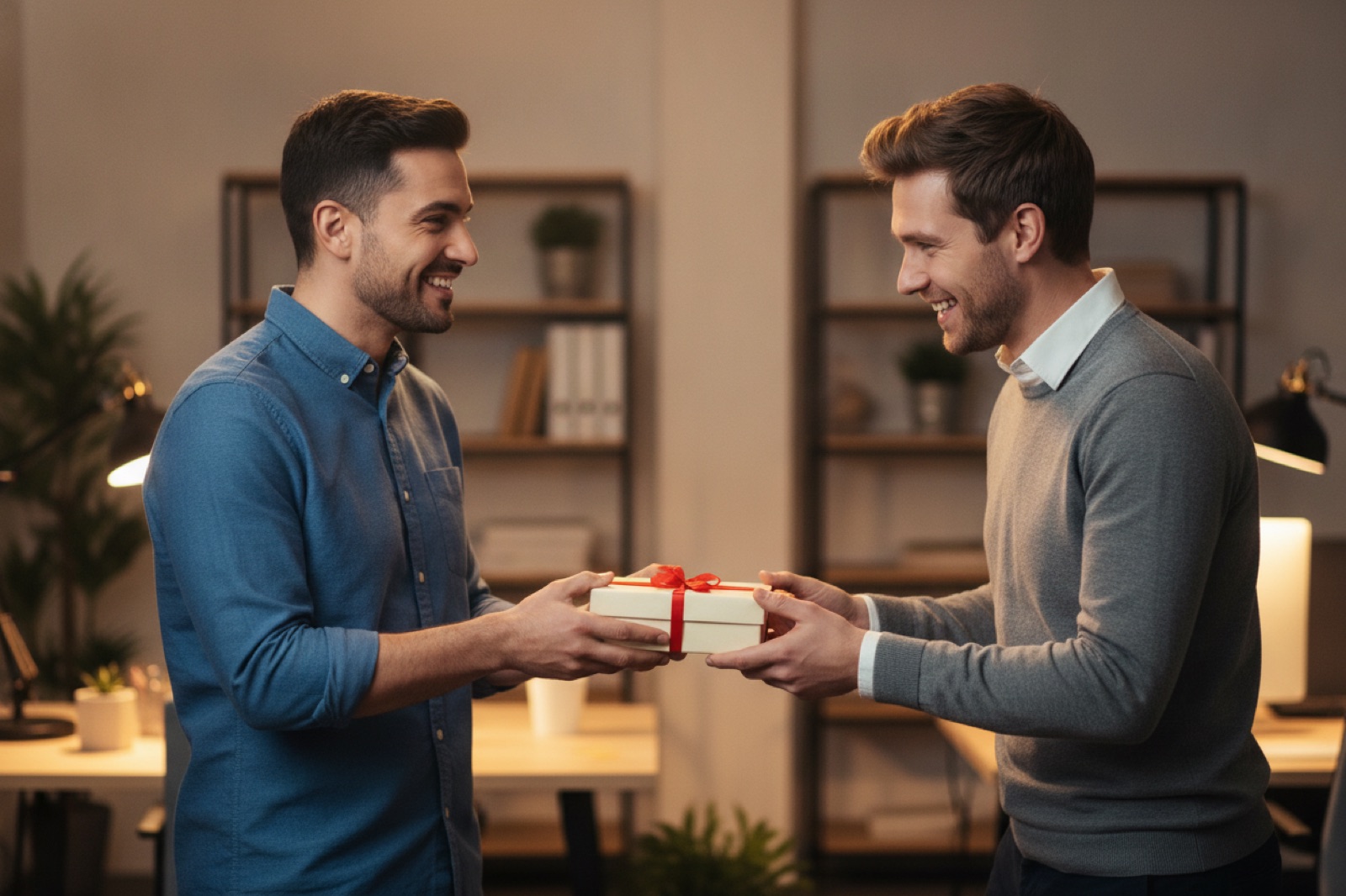 Geschenk-Moment: Kollege