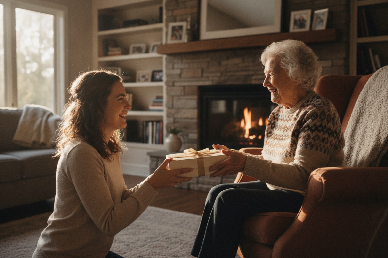 Geschenk-Moment: Oma