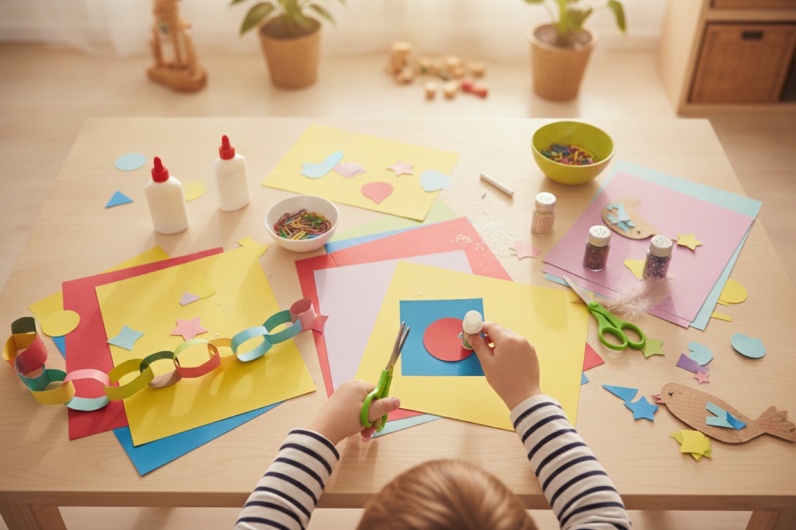 Stimmungsbild: Das Bastel- & Kreativkind